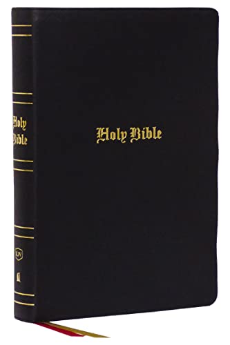KJV Holy Bible: Super Giant Print with 43,000 Cross References, Black Genuine Leather, Red Letter, Comfort Print: King James Version book cover