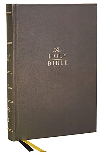 KJV Holy Bible with Apocrypha and 73,000 Center-Column Cross References, Hardcover, Red Letter, Comfort Print: King James Version cover