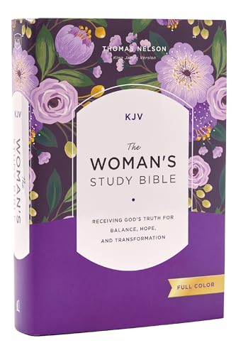 Kjv, the Woman's Study Bible, Hardcover, Red Letter, Full-Color Edition, Comfort Print: Receiving God's Truth for Balance, Hope, and Transformation by Dorothy Kelley Patterson, Hardcover book cover