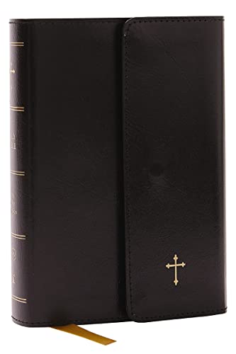 KJV Holy Bible: Compact with 43,000 Cross References, Black Leatherflex with Flap, Red Letter, Comfort Print: King James Version by Thomas Nelson, Imitation Leather book cover
