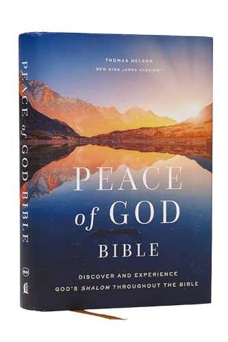 Peace of God Bible: Discover and Experience God's Shalom Throughout the Bible (Nkjv, Hardcover, Red Letter, Comfort Print) by Jeremiah J Johnston Phd, Hardcover book cover