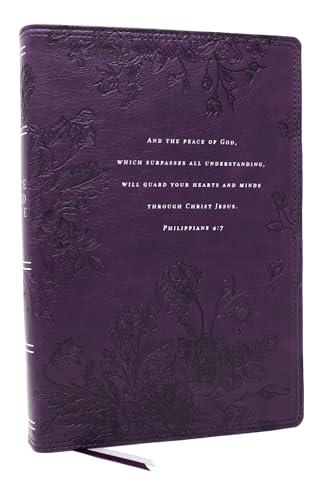 Peace of God Bible: Discover and Experience God's Shalom Throughout the Bible (Nkjv, Purple Leathersoft, Red Letter, Comfort Print) by Jeremiah J Johnston Phd, Imitation Leather book cover