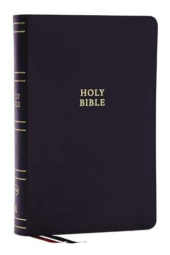 Nkjv, Single-Column Reference Bible, Verse-By-Verse, Black Bonded Leather, Red Letter, Comfort Print by Thomas Nelson, Bonded Leather book cover