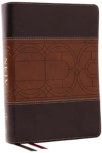 NKJV Study Bible, Leathersoft, Brown, Full-Color, Comfort Print: The Complete Resource for Studying God's Word by Thomas Nelson, Imitation Leather book cover