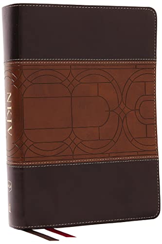 NKJV Study Bible, Leathersoft, Brown, Full-Color, Thumb Indexed, Comfort Print: The Complete Resource for Studying God's Word book cover