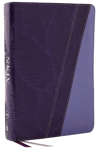 NKJV Study Bible, Leathersoft, Purple, Full-Color, Comfort Print: The Complete Resource for Studying God's Word by Thomas Nelson, Imitation Leather book cover