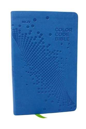 Nkjv, Color Code Bible for Kids, Blue Leathersoft, Comfort Print by Thomas Nelson, Imitation Leather book cover