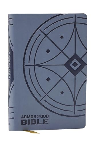 NKJV Armor of God Bible, Blue/Gray Leathersoft (Children's Bible, Red Letter, Comfort Print, Holy Bible): New King James Version by Thomas Nelson, Imitation Leather book cover