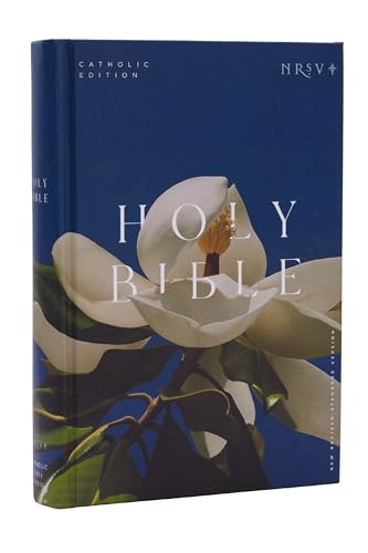 NRSV Catholic Edition Bible, Magnolia Hardcover (Global Cover Series): Holy Bible by Catholic Bible Press, Hardcover book cover