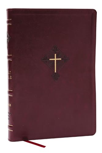 Rsv2ce, Thinline Large Print Catholic Bible, Crimson Leathersoft, Comfort Print by Catholic Bible Press, Imitation Leather book cover