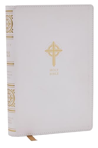 Nrsvce Sacraments of Initiation Catholic Bible, White Leathersoft, Comfort Print by Catholic Bible Press, Imitation Leather book cover