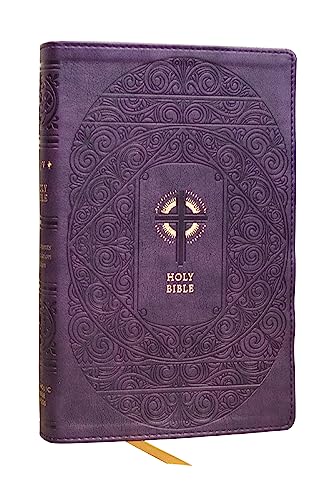 Nrsvce Sacraments of Initiation Catholic Bible, Purple Leathersoft, Comfort Print by Catholic Bible Press, Imitation Leather book cover