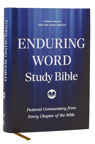 Enduring Word Study Bible: Pastoral Commentary from Every Chapter of the Bible (Nkjv, Hardcover, Red Letter, Comfort Print) by David Guzik, Hardcover book cover