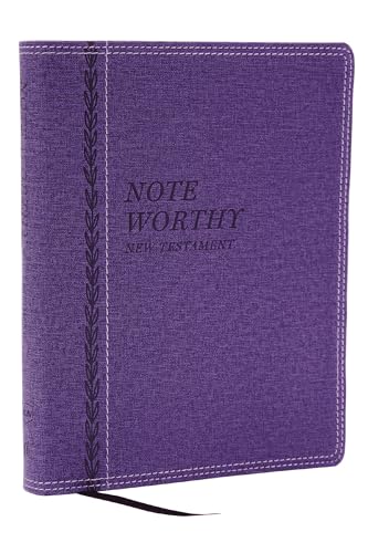 Noteworthy New Testament: Read and Journal Through the New Testament in a Year (Nkjv, Purple Leathersoft, Comfort Print) by Thomas Nelson, Imitation Leather book cover