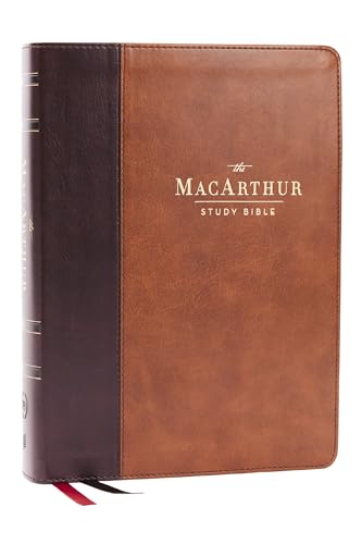 Lsb, MacArthur Study Bible, Brown Leathersoft, Comfort Print: Unleashing God's Truth One Verse at a Time (Holy Bible, Legacy Standard Bible) by John F MacArthur, Imitation Leather book cover