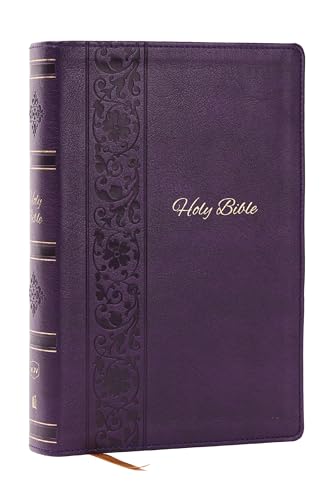 KJV Holy Bible: Personal Size Giant Print, Purple Leathersoft, Red Letter, Comfort Print: King James Version by Thomas Nelson, Imitation Leather book cover
