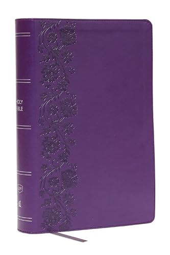 KJV Giant Print End-Of-Verse Reference Bible, Purple Leathersoft, Red Letter, Comfort Print by Thomas Nelson, Imitation Leather book cover