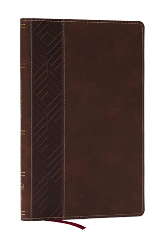 Kjv, Personal Size New Testament, Brown Leathersoft, Red Letter, Comfort Print by Thomas Nelson, Imitation Leather book cover