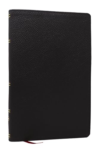 Nkjv, Personal Size New Testament, Black Genuine Leather, Red Letter, Comfort Print by Thomas Nelson, Leather book cover