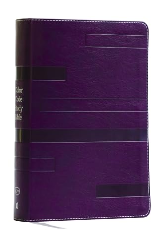 KJV Color Code Study Bible, Revealing God's Truth Color by Color (Purple Leathersoft, Red Letter) by Thomas Nelson, Imitation Leather book cover