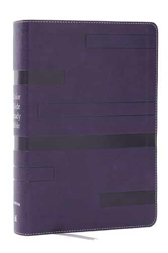 Color Code Study Bible, Revealing God's Truth Color by Color (Niv, Purple Leathersoft, Red Letter, Comfort Print) by Thomas Nelson Publishers, Imitation Leather book cover