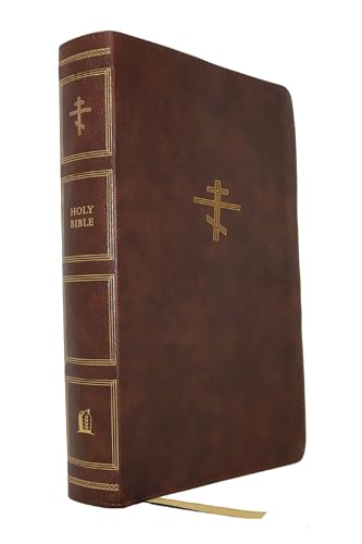 The Orthodox Study Bible, Brown Leathersoft by Thomas Nelson — Imitation Leather book cover