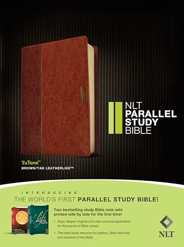 Parallel Study Bible-NLT by New Living Translation, Imitation Leather book cover
