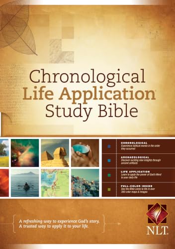 Chronological Life Application Study Bible-NLT by New Living Translation, Hardcover book cover