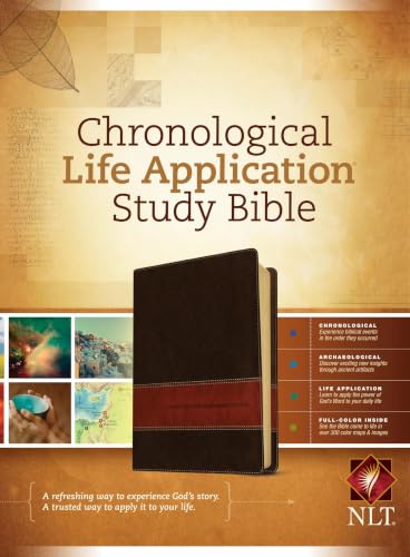 Chronological Life Application Study Bible-NLT by New Living Translation, Imitation Leather book cover