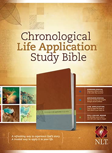 Chronological Life Application Study Bible-NLT by New Living Translation, Imitation Leather book cover