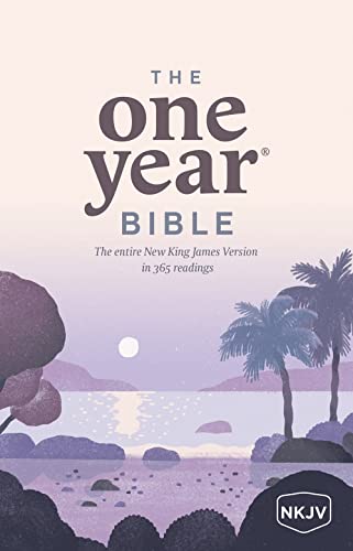 One Year Bible-NKJV by Tyndale, Paperback book cover