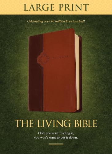 Living Bible-LIV-Large Print by Tyndale, Imitation Leather book cover