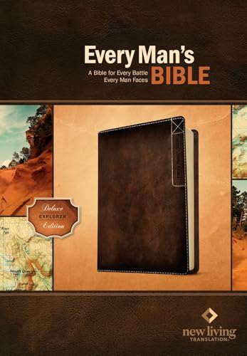 Every Man's Bible-NLT Deluxe Explorer by New Living Translation, Imitation Leather book cover