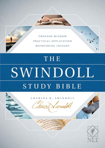 The Swindoll Study Bible NLT by New Living Translation, Hardcover book cover