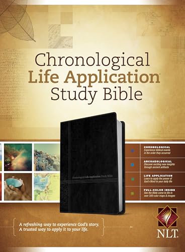 Chronological Life Application Study Bible-NLT by New Living Translation, Imitation Leather book cover