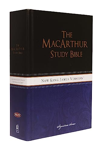 MacArthur Study Bible-NKJV-Large Print (Revised, Updated) by Thomas Nelson, Hardcover book cover