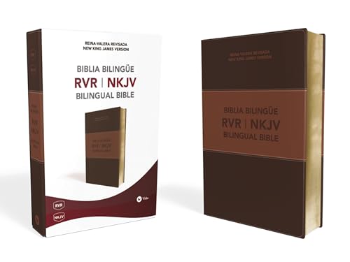 Biblia Bilingue Reina Valera Revisada / New King James by Reina Valera Revisada, Leather book cover