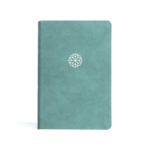 CSB Personal Size Giant Print Bible, Earthen Teal Leathertouch, Indexed by Csb Bibles by Holman, Imitation Leather book cover