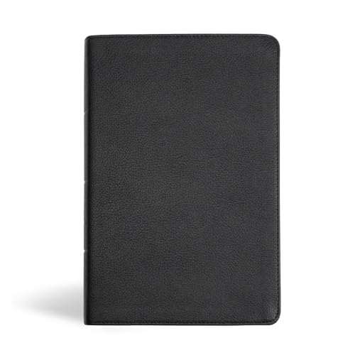 KJV Personal Size Giant Print Bible, Black Genuine Leather, Indexed by Holman Bible Publishers, Leather book cover