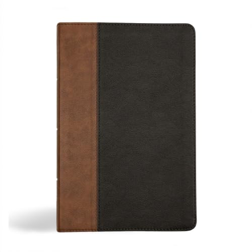 KJV Personal Size Giant Print Bible, Black/Brown Leathertouch by Holman Bible Publishers, Imitation Leather book cover