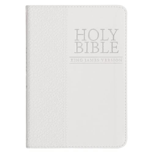 KJV Pocket Edition: White by Christian Art Gifts, Imitation Leather book cover