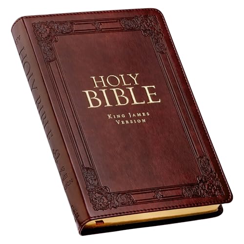 KJV Standard Size Thumb Index Edition: Burgundy by Christian Art Gifts, Imitation Leather book cover