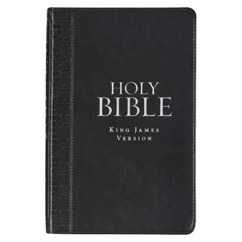 KJV Standard Size Thumb Index Edition: Black by Christian Art Gifts, Imitation Leather book cover