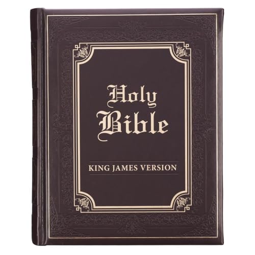 KJV Family Bible Lux-Leather by Christian Art Gifts, Imitation Leather book cover