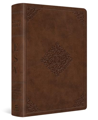Study Bible-ESV-Personal Size Ornament Design by Esv Bibles, Imitation Leather book cover