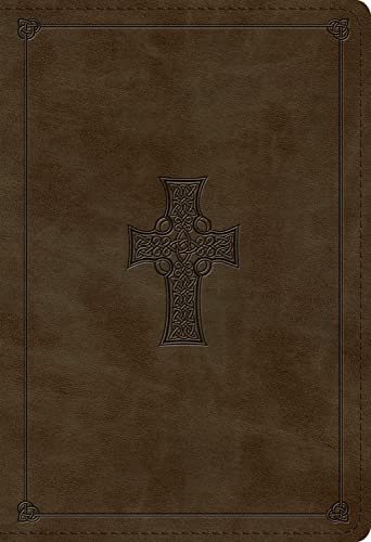 ESV Student Study Bible (Trutone, Olive, Celtic Cross Design) by Esv Bibles, Imitation Leather book cover