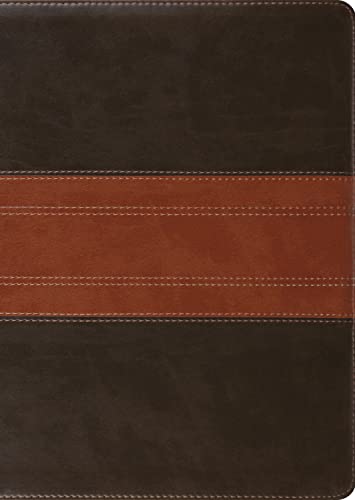 ESV Study Bible, Large Print (Trutone, Forest/Tan, Trail Design) by Esv Bibles, Imitation Leather book cover
