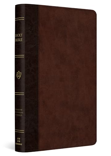 ESV Large Print Thinline Reference Bible (Trutone, Brown/Walnut, Timeless Design) by Esv Bibles, Leather book cover
