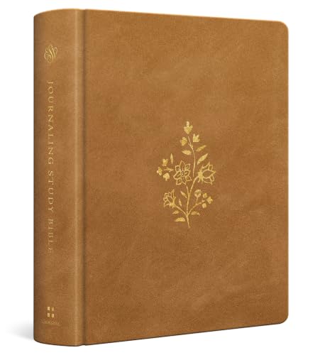ESV Journaling Study Bible (Trutone Over Board, Nubuck Caramel) by Wayne Grudem, Imitation Leather book cover