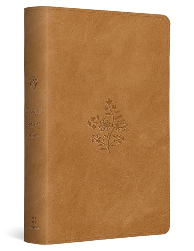 ESV Student Study Bible (Trutone, Nubuck Caramel, Wildflower Design) by T Desmond Alexander, Imitation Leather book cover